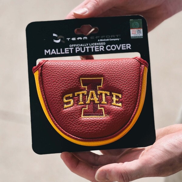 Team Effort I-State Cardinal & Gold Mallet Putter Cover